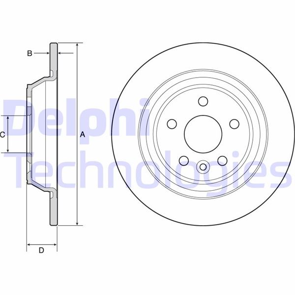 DELPHI BG4804C Fren Sistemleri Fren Diski - FORD S-MAX (CJ, WA6) uyumlu