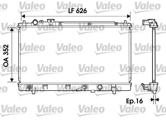 VALEO 734126 Soğutma Sistemi Su Soğutucu & Parçaları - MAZDA PREMACY (CP) uyumlu