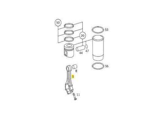 Piston Kolu - MERCEDES ORIJINAL - A4570300120 Ürün Görseli