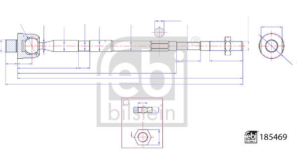 FEBI BILSTEIN 185469 Direksiyon Sistemi Mafsal - SUZUKI SWIFT V (AZ) uyumlu