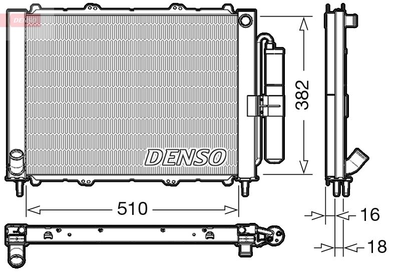 DENSO DRM23103 Soğutma Sistemi Soğutma Modülü - RENAULT KANGOO Express (FC0/1_) uyumlu