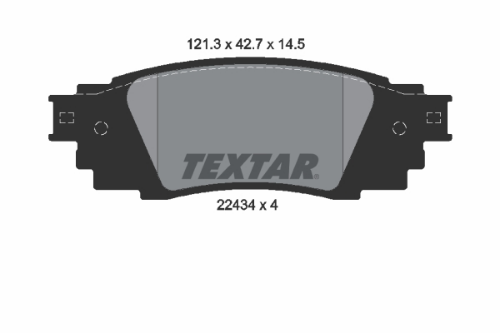 TEXTAR 2243401 Fren Sistemleri Fren Balatası - LEXUS RX (_L2_) uyumlu