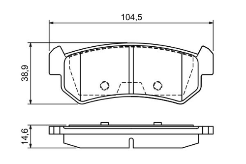 BOSCH 0 986 494 133 Fren Sistemleri Fren Balatası - CHEVROLET LACETTI Station wagon (J200) uyumlu
