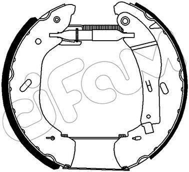 CIFAM 151-271 Fren Sistemleri Fren Pabucu - FORD TRANSIT Minibüs/Otobüs (FD_ _, FB_ _, FS_ _, FZ_ _, FC_ _) uyumlu