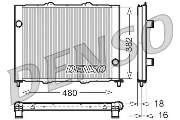 DENSO DRM23099 Soğutma Sistemi Soğutma Modülü - RENAULT CLIO II (BB_, CB_) uyumlu
