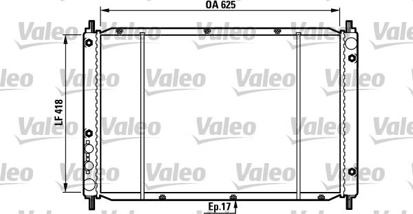 VALEO 730970 Soğutma Sistemi Su Soğutucu & Parçaları - ROVER 800 (XS) uyumlu