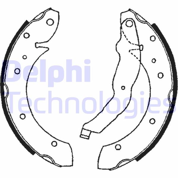DELPHI LS1634 Fren Sistemleri Fren Pabucu - BMW 3 (E36) uyumlu