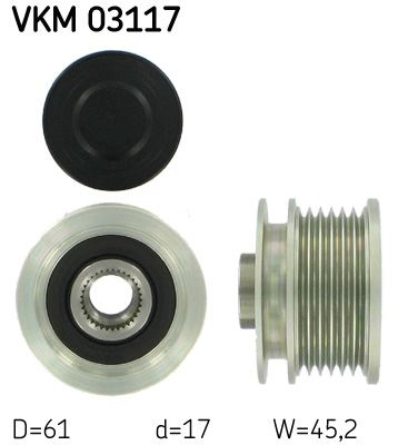 SKF VKM 03117 Elektrik Sistemi Alternatör - AUDI A4 B5 Avant (8D5) uyumlu