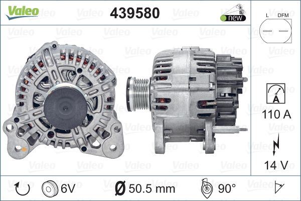 VALEO 439580 Elektrik Sistemi Alternatör - VW PASSAT B7 (362) uyumlu