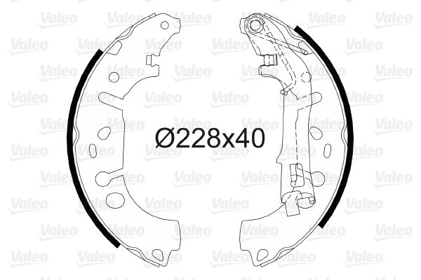 VALEO 564064 Fren Sistemleri Fren Pabucu - OPEL CORSA D (S07) uyumlu