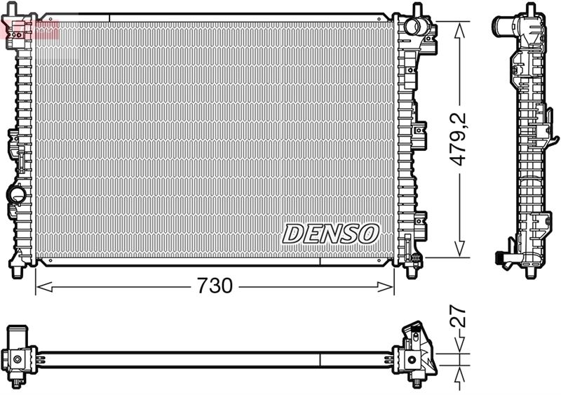 DENSO DRM10112 Soğutma Sistemi Su Soğutucu & Parçaları