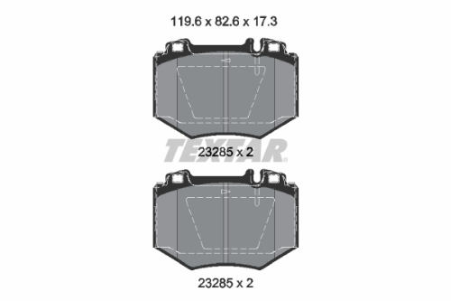 TEXTAR 2328501 Fren Sistemleri Fren Balatası - MERCEDES-BENZ S-SERISI (W220, V220) uyumlu