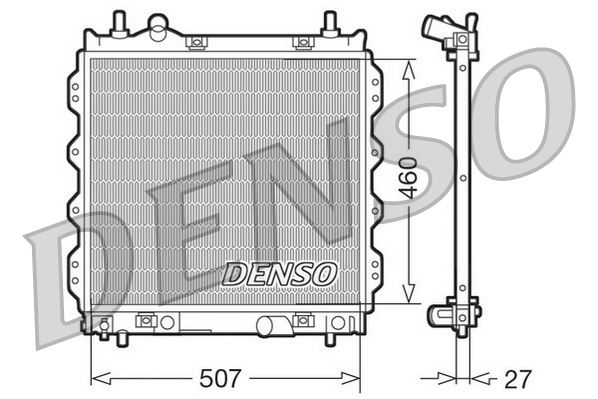 DENSO DRM06005 Soğutma Sistemi Su Soğutucu & Parçaları - CHRYSLER PT CRUISER (PT_) uyumlu