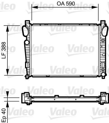 VALEO 734855 Soğutma Sistemi Su Soğutucu & Parçaları - VOLVO S70 (874) uyumlu