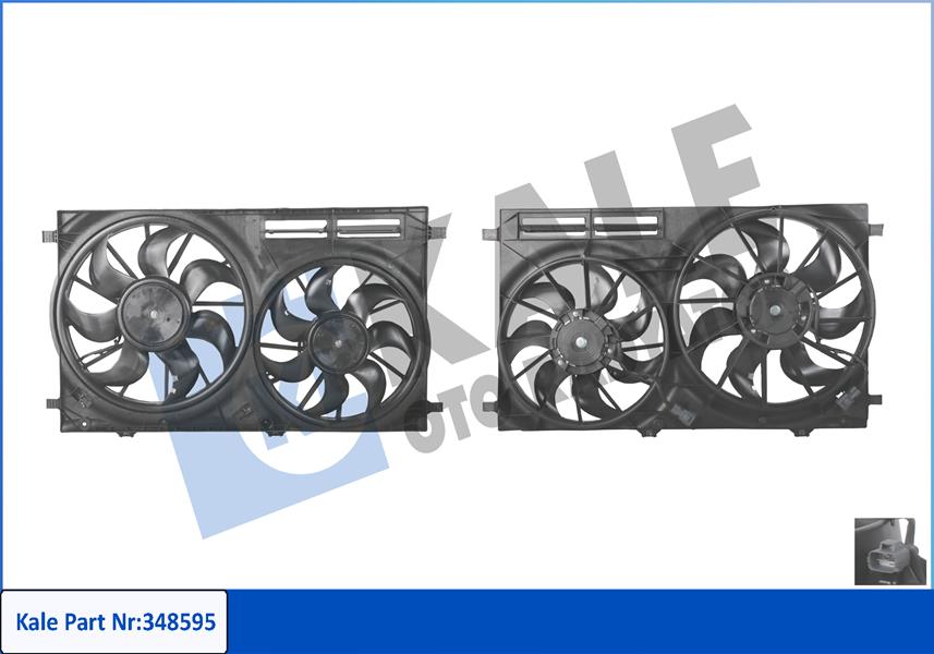 KALE OTO RADYATÖR 348595 Soğutma Sistemi Fan - FORD TRANSIT V363 Minibüs/Otobüs (FAD, FBD) uyumlu
