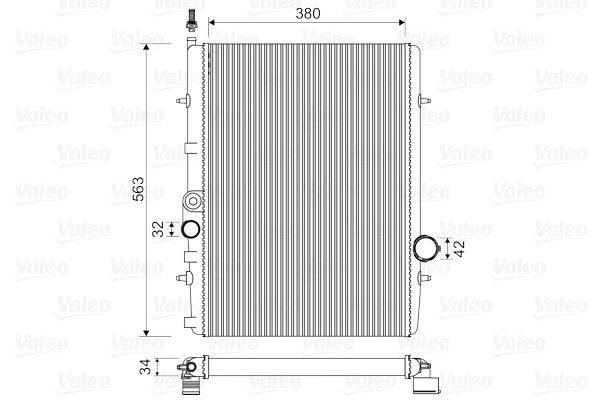 VALEO 732906 Soğutma Sistemi Su Soğutucu & Parçaları - PEUGEOT 206 Hatchback (2A/C) uyumlu