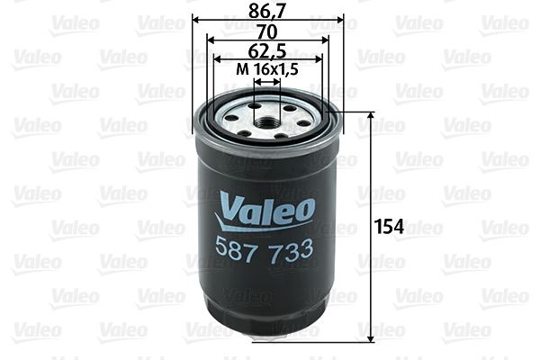 VALEO 587733 Yakıt Sistemi Yakıt Filtresi - BMW 3 (E30) uyumlu