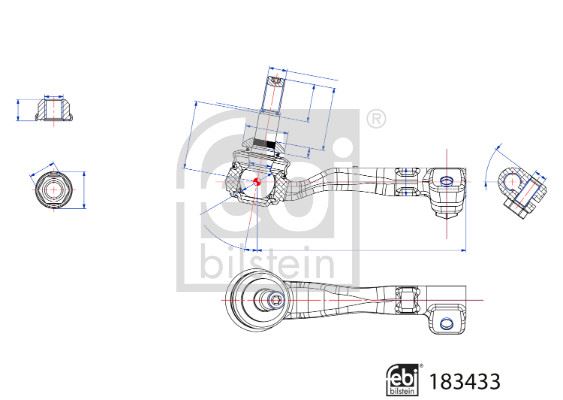FEBI BILSTEIN 183433 Direksiyon Sistemi Mafsal - BMW X3 (G01, F97, G08) uyumlu