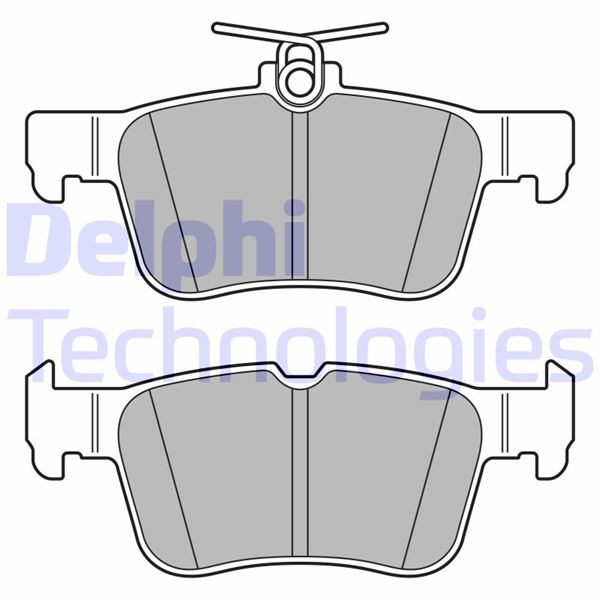 DELPHI LP3590 Fren Sistemleri Fren Balatası - FORD MONDEO V Sedan (CD) uyumlu