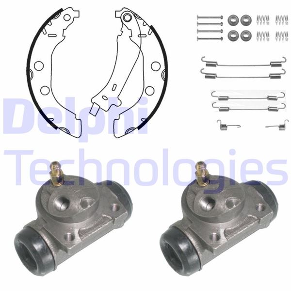 DELPHI KP905 Fren Sistemleri Fren Pabucu - PEUGEOT 406 (8B) uyumlu