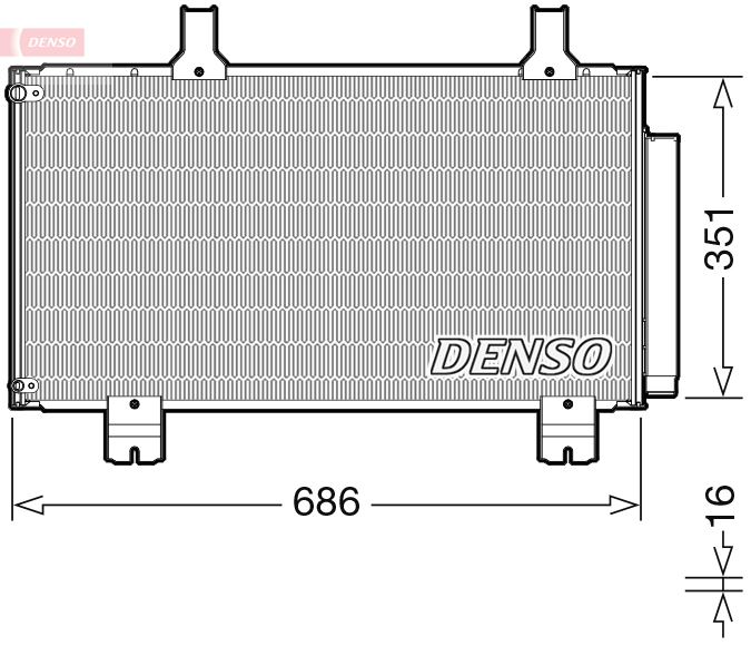 DENSO DCN40028 İklimlendirme Sistemi Klima Radyatörü - HONDA ACCORD VIII (CU) uyumlu