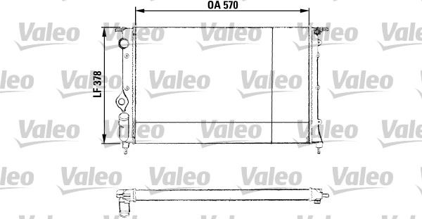VALEO 730551 Soğutma Sistemi Su Soğutucu & Parçaları - RENAULT 19 II (B/C53_) uyumlu