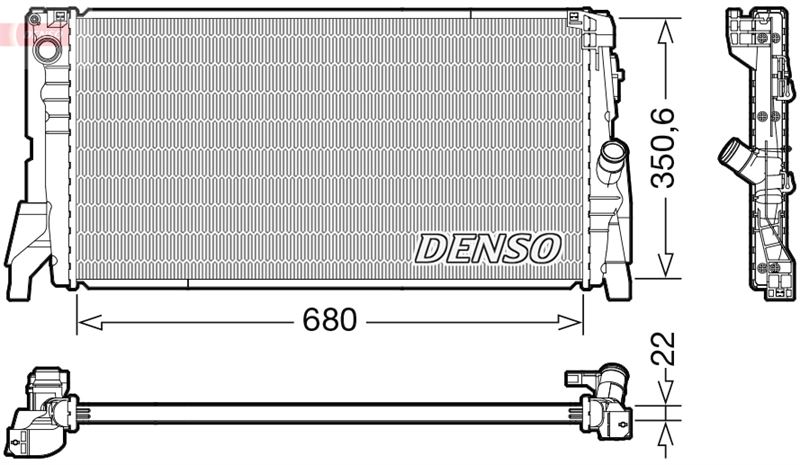 DENSO DRM05118 Soğutma Sistemi Su Soğutucu & Parçaları - MINI MINI (F56) uyumlu