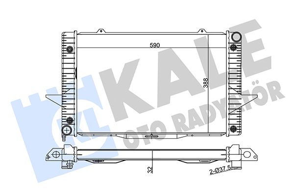 KALE OTO RADYATÖR 372100 Soğutma Sistemi Su Soğutucu & Parçaları - VOLVO S70 (874) uyumlu