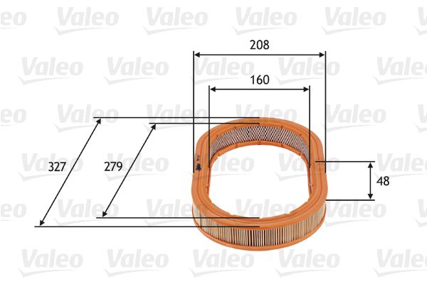 VALEO 585722 Motor Hava Filtresi - FORD ESCORT IV (GAF, AWF, ABFT) uyumlu