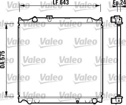 VALEO 734205 Soğutma Sistemi Su Soğutucu & Parçaları - TOYOTA LAND CRUISER 90 (_J9_) uyumlu