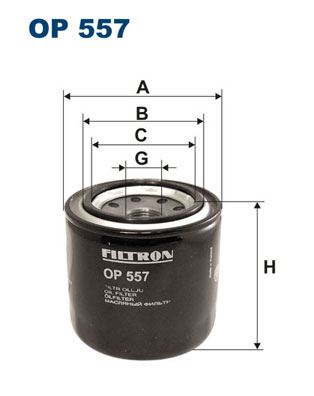 FILTRON OP 557 Motor Yağ Filtresi - ROVER 200 II Hatchback (XW) uyumlu