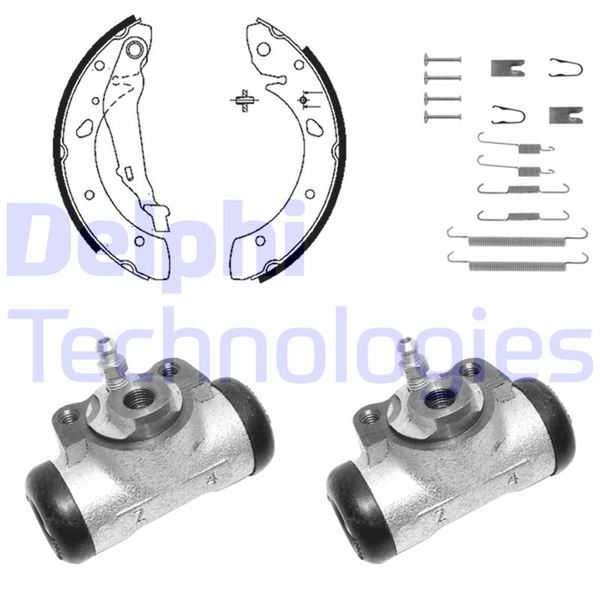 DELPHI KP1112 Fren Sistemleri Fren Pabucu - TOYOTA AVENSIS Liftback (_T22_) uyumlu