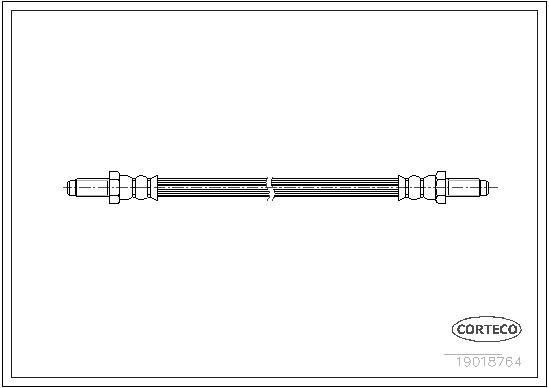 CORTECO 19018764 Fren Sistemleri Fren Hortumları - ROVER 2000-3500 Hatchback (SD1) uyumlu