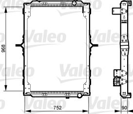 VALEO 733547 Soğutma Sistemi Su Soğutucu & Parçaları - RENAULT TRUCKS KERAX uyumlu