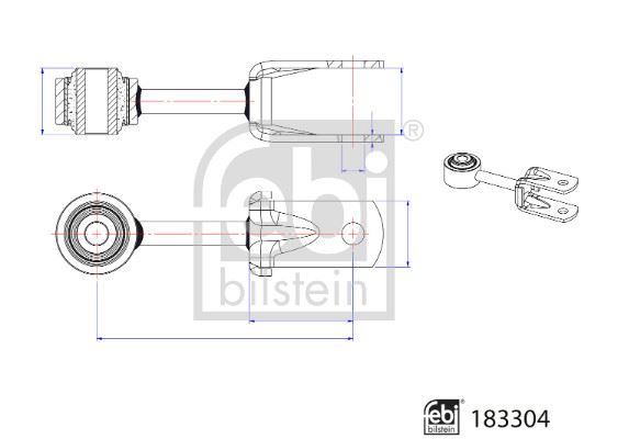 FEBI BILSTEIN 183304 Süspansiyon Sistemi Stabilizatör - MAN TGE Panelvan/Van uyumlu