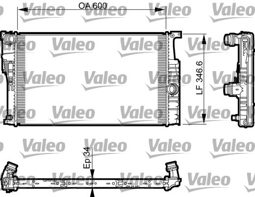 VALEO 735464 Soğutma Sistemi Su Soğutucu & Parçaları - BMW 4 Coupe (F32, F82) uyumlu