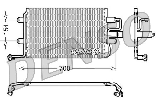 DENSO DCN32017 İklimlendirme Sistemi Klima Radyatörü - VW GOLF III Cabriolet (1E7) uyumlu
