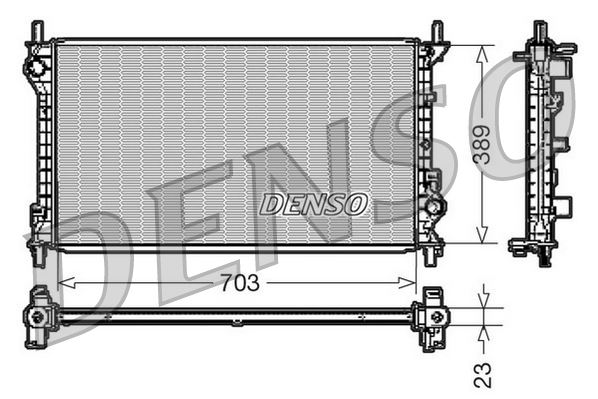 DENSO DRM10108 Soğutma Sistemi Su Soğutucu & Parçaları - FORD TOURNEO CONNECT uyumlu