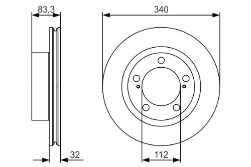 BOSCH 0 986 479 R29 Fren Sistemleri Fren Diski - TOYOTA LAND CRUISER 200 (_J2_) uyumlu