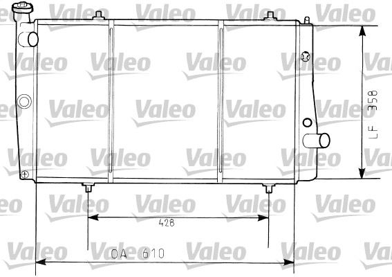 VALEO 730634 Soğutma Sistemi Su Soğutucu & Parçaları - PEUGEOT 309 I (10C, 10A) uyumlu