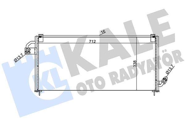 KALE OTO RADYATÖR 389800 İklimlendirme Sistemi Klima Radyatörü - SUBARU FORESTER (SF_) uyumlu