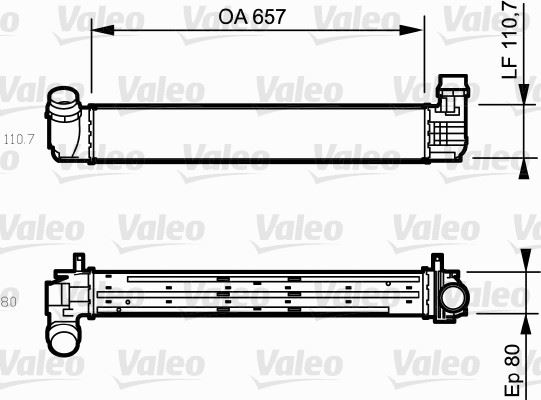VALEO 818870 Motor Turbo Radyatörü - RENAULT MEGANE III Coupe (DZ0/1_) uyumlu