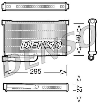 DENSO DRR02004 İklimlendirme Sistemi İç Mekan Isı Değiştirici - AUDI A6 C5 (4B2, 4B4) uyumlu