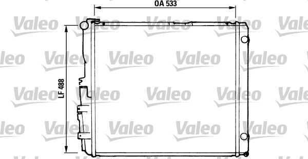 VALEO 819377 Soğutma Sistemi Su Soğutucu & Parçaları - MERCEDES-BENZ 124 Sedan (W124) uyumlu