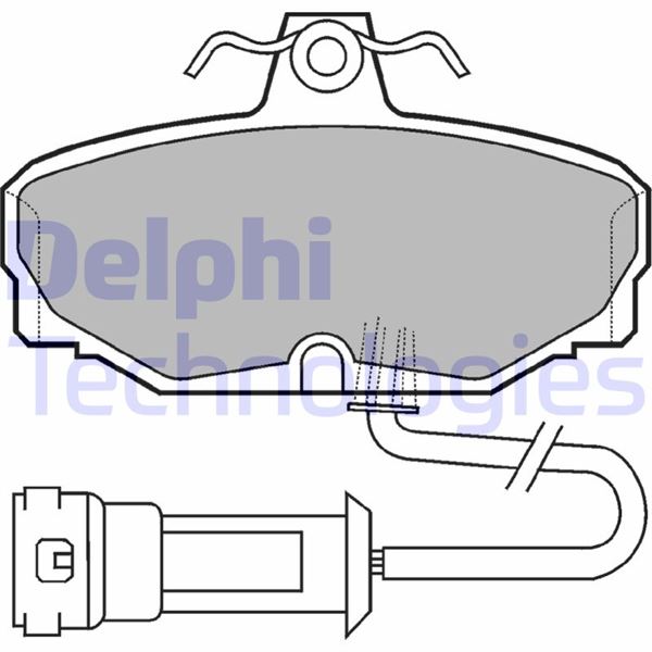 DELPHI LP557 Fren Sistemleri Fren Balatası - FORD SIERRA II Hatchback (GBC, GBG) uyumlu