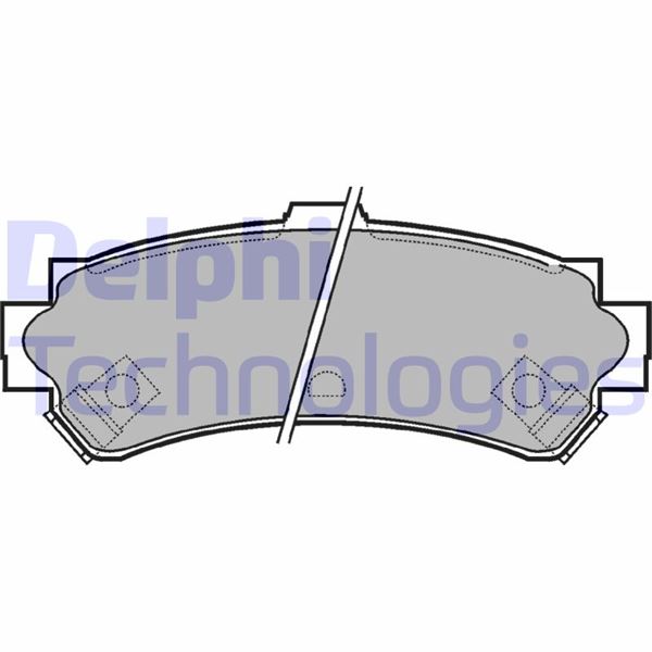 DELPHI LP1012 Fren Sistemleri Fren Balatası - NISSAN ALMERA I Hatchback (N15) uyumlu