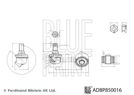 BLUE PRINT ADBP850016 Süspansiyon Sistemi Stabilizatör - MITSUBISHI L200 / TRITON (KJ_, KK_, KL_) uyumlu