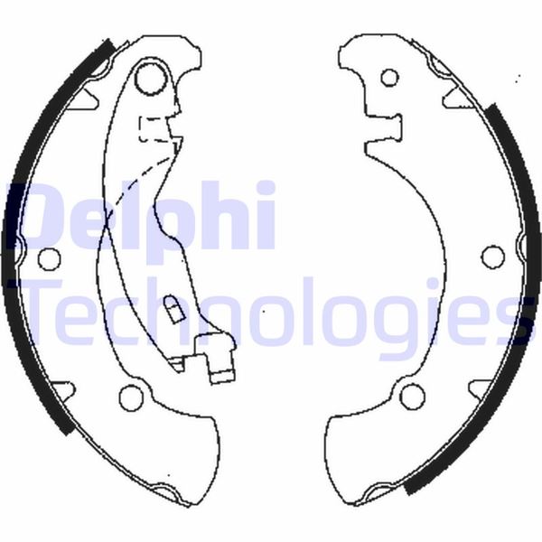 DELPHI LS1840 Fren Sistemleri Fren Pabucu - FIAT BRAVA (182_) uyumlu