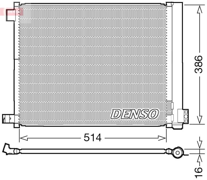 DENSO DCN46022 İklimlendirme Sistemi Klima Radyatörü - NISSAN MICRA IV (K13K, K13KK) uyumlu