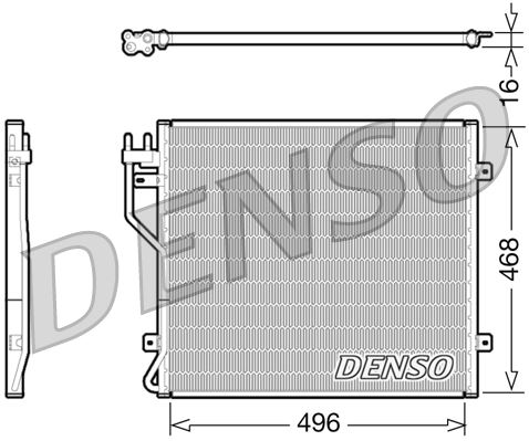 DENSO DCN06010 İklimlendirme Sistemi Klima Radyatörü - JEEP CHEROKEE (KK) uyumlu